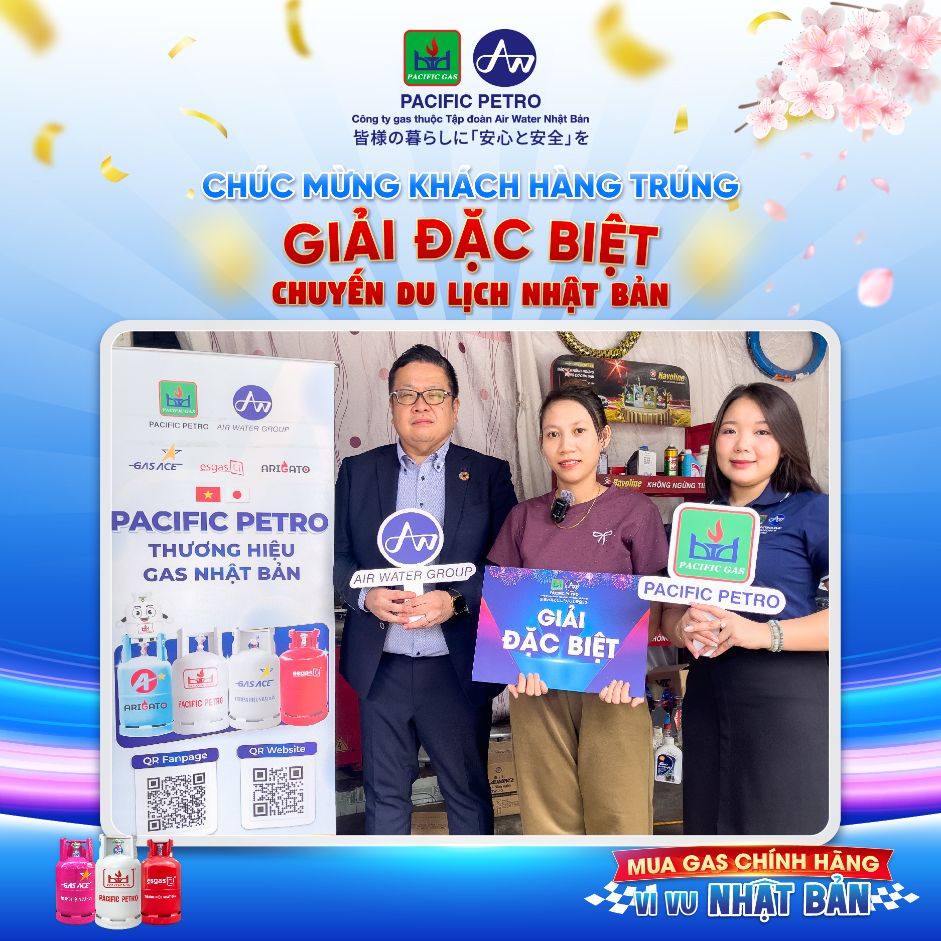 chị Trịnh Thị Ngọc (TP.Hồ Chí Minh/Bình Dương cũ) - Trúng giải Đặc Biệt chương trình "Mua gas chính hãng, vi vu Nhật bản"