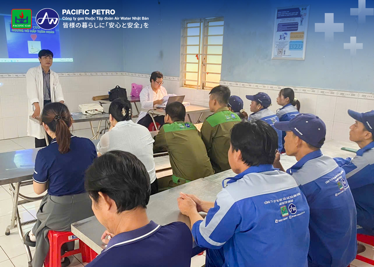 Huấn luyện sơ cấp cứu tại nhà máy Bến Cát