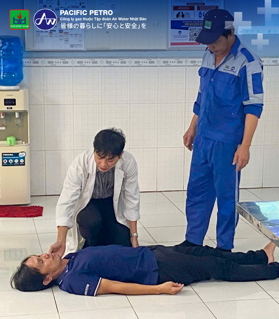 Huấn luyện sơ cấp cứu tại nhà máy Bến Cát