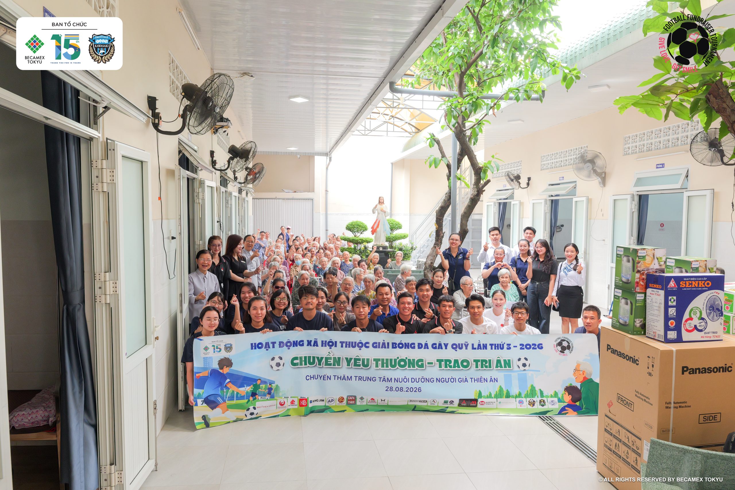 Pacific Petro cùng BECAMEX TOKYU và các đơn vị đến thăm Trung tâm Bảo trợ Người già Thiên Ân ngày 28/08/2026