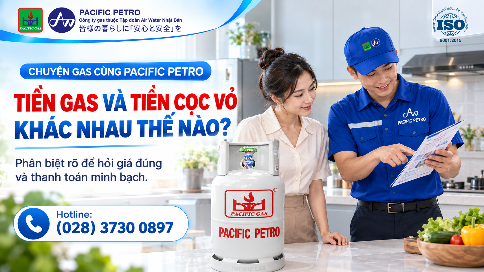 Phân biệt tiền đổi bình gas và tiền cọc vỏ bình